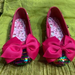Jojo Siwa sequin flats